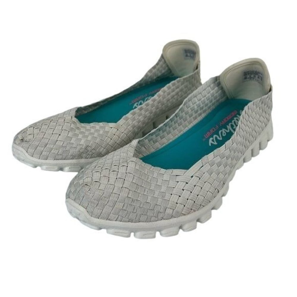 Skechers Memory Foam Weave Flats, Sz 11